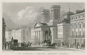 Capela de São Jorge, Regent Street, Londres de Thomas Hosmer Shepherd
