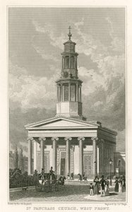 Igreja de St Pancras, frente oeste de Thomas Hosmer Shepherd