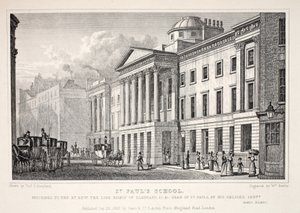 Escola de São Paulo, do pub "Londres e seus arredores no século XIX". Jones und Co., 1827-1829 de Thomas Hosmer Shepherd
