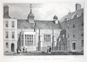 Staples &39;Inn, Holborn, do pub&39; London and its Environs in the 19th Century &39;. Jones und Co., 1827-1829 de Thomas Hosmer Shepherd