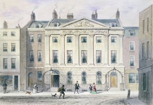 A frente leste do Salão dos Skinners, 1851 de Thomas Hosmer Shepherd
