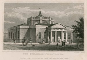 O Guildhall, Westminster, Londres de Thomas Hosmer Shepherd
