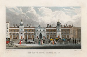 Os reis Mews, Charing Cross. Casa temporária do zoológico de Edward Cross de Thomas Hosmer Shepherd
