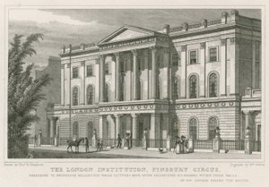 A instituição de Londres, Finsbury Circus de Thomas Hosmer Shepherd