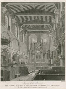 O Priorado Igreja de São Bartolomeu, o Grande, West Smithfield de Thomas Hosmer Shepherd