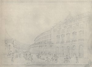 The Quadrant, Regent Street, 1822, 1920 de Thomas Hosmer Shepherd