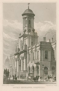 O Royal Exchange, Cornhill, Londres de Thomas Hosmer Shepherd