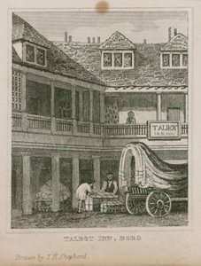 O Tabard Inn, em Southwark de Thomas Hosmer Shepherd