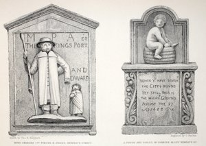 O Tablet no Pannier Alley - King Charles &39;Porter and Dwarf, do bar&39; London and its Environs in the 19th Century &39;. Jones und Co., 1827-1829 de Thomas Hosmer Shepherd