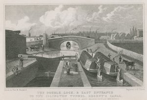 O bloqueio duplo e entrada leste do túnel Islington de Thomas Hosmer Shepherd