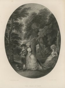 A, caminhada, em, kew, londres de Thomas Hosmer Shepherd