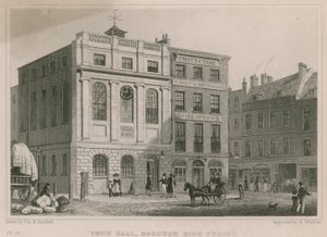 Câmara Municipal, Borough High Street, Southwark, Londres de Thomas Hosmer Shepherd
