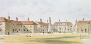 Vista de Alms Houses de Charles Hopton, 1852 de Thomas Hosmer Shepherd