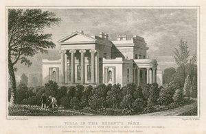 Villa em Regent Park, Londres, a residência de GB Greenough de Thomas Hosmer Shepherd