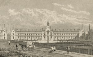 Whittingtons Almshouses Highgate, 1827 de Thomas Hosmer Shepherd