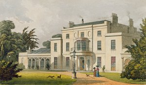 Wimbledon House, do "Repository of Arts" de Ackermann, publicou 1826