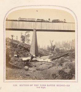 Secção da ponte de Long Ravine de Thomas Houseworth