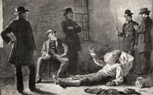 John Brown após a sua captura, da "The Century Illustrated Monthly Magazine", maio a outubro