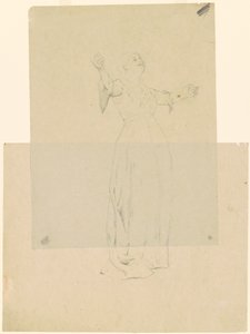 Mulher com os braços estendidos de Thomas Hovenden