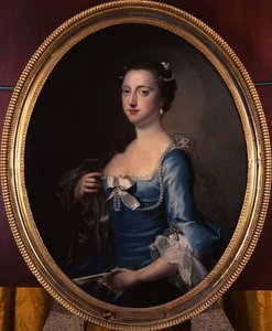 Retrato de Frances Thynne, Lady Hertford, mais tarde Duquesa de Somerset (óleo sobre tela) de Thomas Hudson