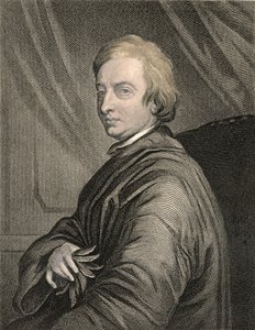 Retrato de John Dryden (1631-1700) gravado pelo bar de Charles Edward Wagstaff (b.1808). de William Mackenzie de Thomas Hudson