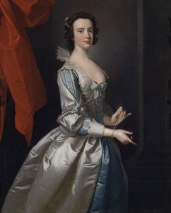 Retrato de uma Mulher, Provavelmente Elizabeth Aislabie, de Studley Royal, Yorkshire de Thomas Hudson
