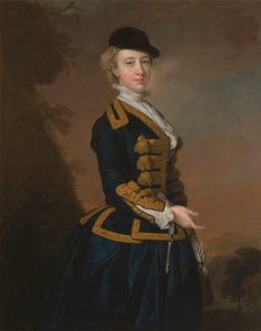Retrato de uma Jovem Mulher da Família Fortesca de Devon de Thomas Hudson