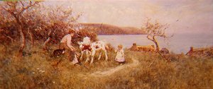 Alimentar os bezerros de Thomas James Lloyd