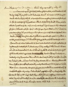 Carta de autógrafos assinada como Ministro dos EUA na França, ao Dr. John Page