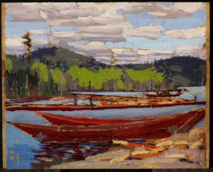 Barcos, Verão 1916 de Tom Thomson