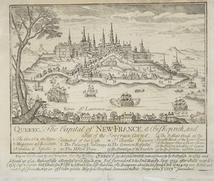 QUEBEC, a capital da NOVA-FRANÇA, um bispado e sede da corte soberana de Thomas Johnston