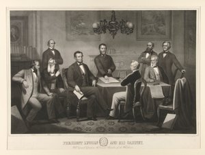 Presidente Lincoln e seu Gabinete de Thomas Kelly