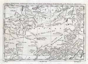 A Map of Western Tartary Drawned from the Survey of the Jesuits and Mr. Kyrillow