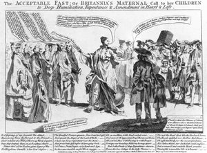 O Jejum Aceitável: Ou o Chamado Materno da Britannia aos Filhos da Humilhação Profunda, Arrependimento e Emenda no Coração e Vida, 1756