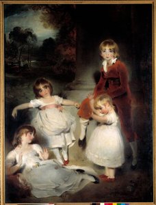 Os filhos de John Angerstein. Pintura de Sir Thomas Lawrence (1769-1830) Sol do século XIX. 1,95x1,46m. de Thomas Lawrence