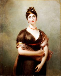 Retrato de Elizabeth Jennings, em pose de Vênus de "Médici, 1798-99 de Thomas Lawrence