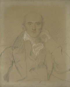 Retrato de George Canning, MP (1770-1827), meio comprimento, sentado (lápis, giz preto, branco e vermelho sobre tela) de Thomas Lawrence