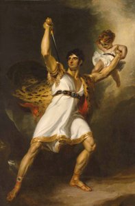 Retrato de John Philip Kemble (1757-1823), de corpo inteiro, como Rolla de Sheridan&39;s Pizarro (óleo sobre tela) de Thomas Lawrence
