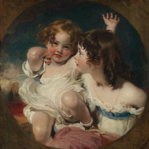 The Calmady Children Emily, 1818-1906, e Laura Anne, 1820-1894, 1823. de Thomas Lawrence