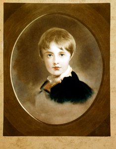 O Rei de Roma (Napoleão II) (1811-1832) jovem rapaz, filho de Napoleão I (óleo sobre tela)