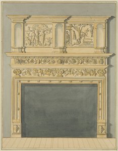 Chaminé no 113 Redcliffe Street (aguarela sobre papel) de Thomas Leeson the Elder Rowbotham