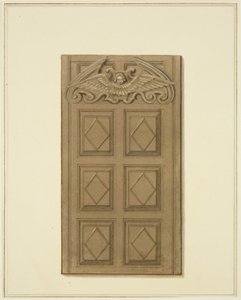 Porta à esquerda das instalações da Mereweather entre a Rua Nicholas e a Rua Corn (aguarela sobre papel) de Thomas Leeson the Elder Rowbotham