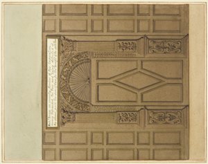 Porta Interior da Grande Sala da Casa da Moeda, agora Hospital São Pedro (aguarela sobre papel)