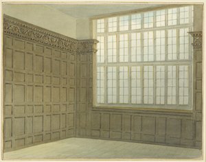 Quarto no lado Norte da Casa da Moeda, agora Hospital São Pedro (aguarela sobre papel) de Thomas Leeson the Elder Rowbotham