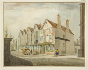 South Side of King Street com Llandoger Trow de Thomas Leeson the Elder Rowbotham