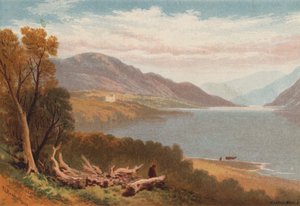 The English Lakes, Ullswater (cor litho) de Thomas Leeson the Elder Rowbotham