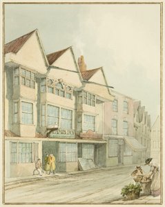 The Lamb Inn, West Street (aquarela sobre papel) de Thomas Leeson the Elder Rowbotham