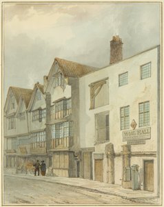 Wool Hall na Thomas Street (aguarela sobre papel) de Thomas Leeson the Elder Rowbotham