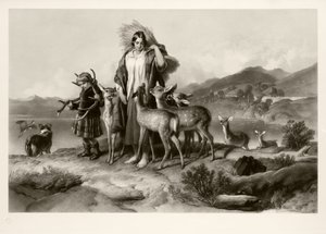 A Família do Forester (mezzotint) de Thomas Lewis Atkinson
