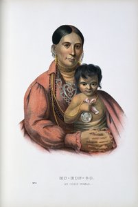 Do-Hon-Go, Uma Mulher Osage de Thomas Loraine (after) McKenney